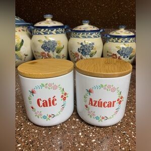 Cook Prep Eat 20oz Azucar & Cafe Canisters